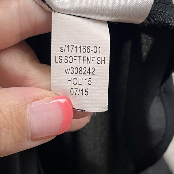 Banana Republic Shirt Dress Womens Zero Shift Button Mini Belted Black - Picture 7 of 13